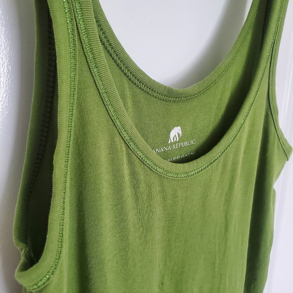 Olive green tank top